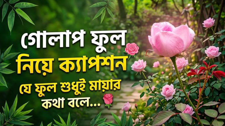 গোলাপ ফুল নিয়ে ক্যাপশন