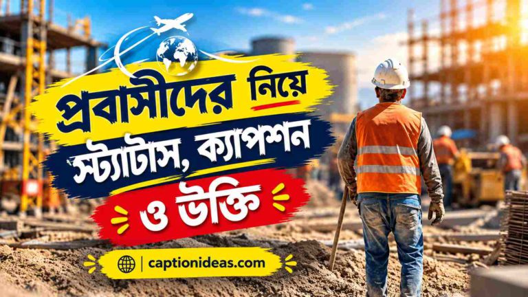 ১০৬+মন ছুঁয়ে যাওয়া প্রবাসীদের নিয়ে  স্ট্যাটাস, ক্যাপশন ও উক্তি