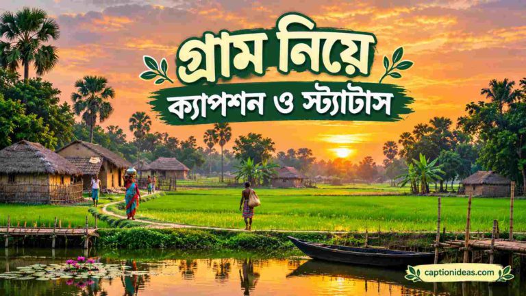 গ্রাম নিয়ে ক্যাপশন ও স্ট্যাটাস কালেকশন