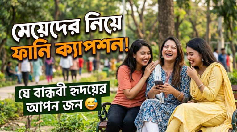মেয়েদের নিয়ে ফানি ক্যাপশন (যে বান্দবি হৃদয়ের আপন জন )