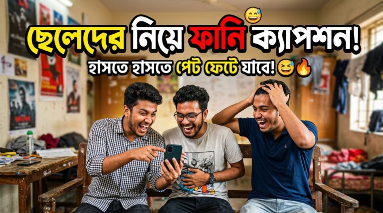 ছেলেদের নিয়ে ফানি ক্যাপশন