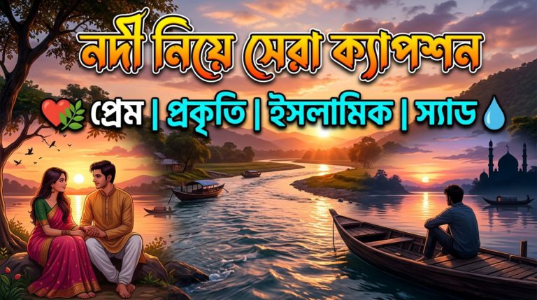 নদী নিয়ে ক্যাপশন: প্রেম, প্রকৃতি, ইসলামিক ও স্যাড ছন্দে সেরা লেখা