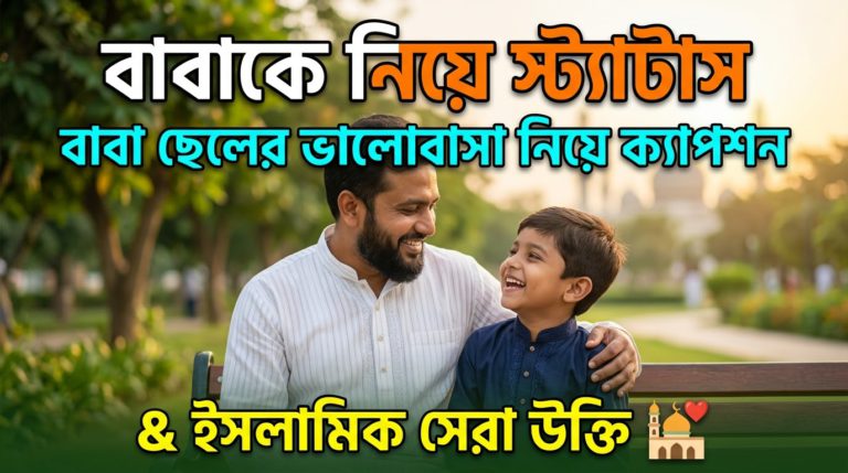বাবাকে নিয়ে স্ট্যাটাস, বাবা ছেলের ভালোবাসা নিয়ে ক্যাপশন ও ইসলামিক সেরা উক্তি