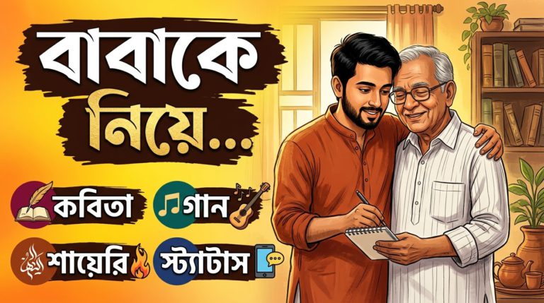 বাবাকে নিয়ে কবিতা, গান, শায়েরি ও স্ট্যাটাস