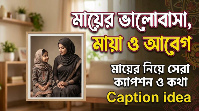মাকে নিয়ে ক্যাপশন: মায়ের ভালোবাসা, মায়া ও আবেগের সেরা কিছু কথা