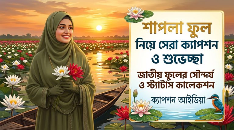 শাপলা ফুল নিয়ে ক্যাপশন