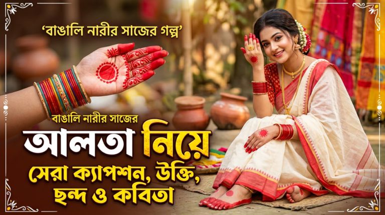 আলতা নিয়ে ক্যাপশন, উক্তি, ছন্দ ও কবিতা