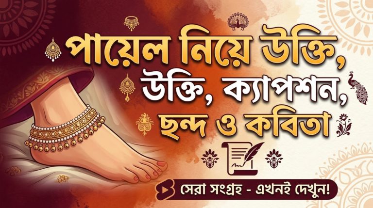 পায়েল নিয়ে উক্তি, ক্যাপশন, ছন্দ ও কবিতা