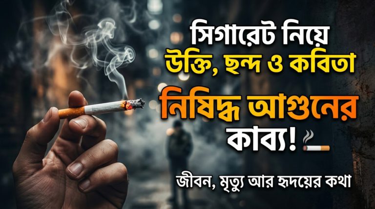 সিগারেট নিয়ে উক্তি, ছন্দ ও কবিতা