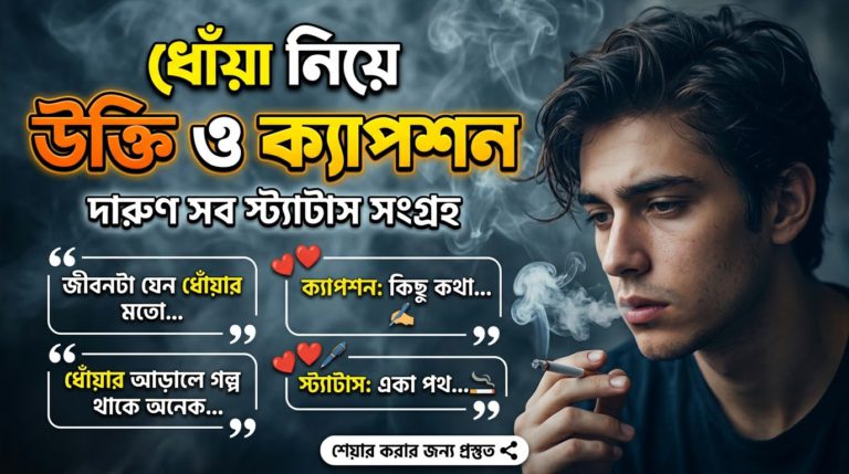 ধোঁয়া নিয়ে উক্তি, ক্যাপশন ও স্ট্যাটাস