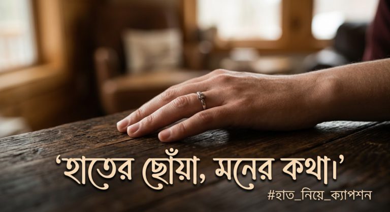 হাত  নিয়ে ক্যাপশন