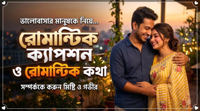 ভালোবাসার মানুষকে নিয়ে  ক্যাপশন ও রোমান্টিক কথা