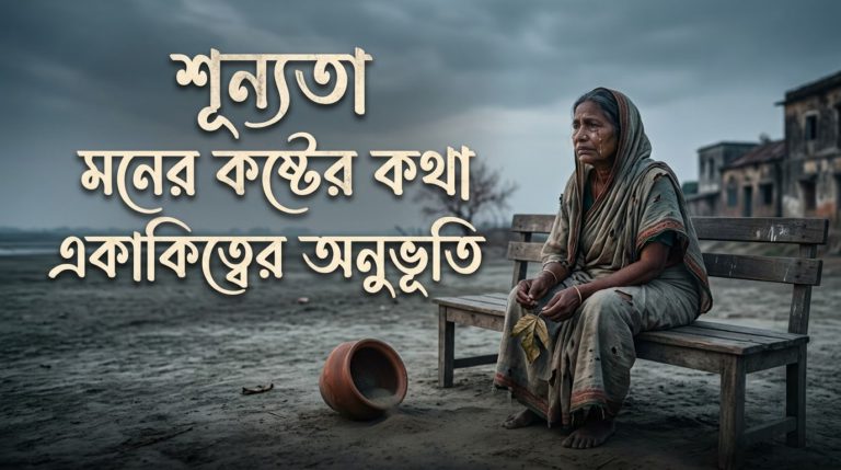শূন্যতা নিয়ে ক্যাপশন, মনের কষ্টের কথা ও একাকিত্বের অনুভূতি