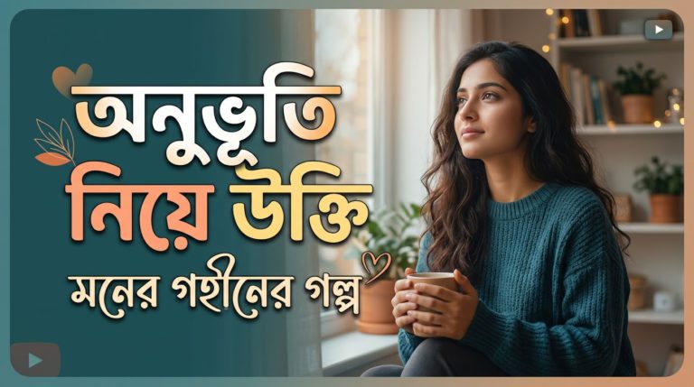 অনুভূতি নিয়ে উক্তি