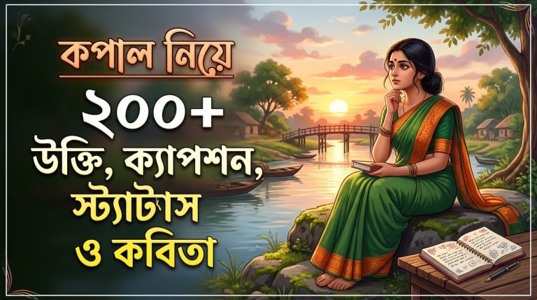 ২০০+কপাল নিয়ে উক্তি,  ক্যাপশন, স্ট্যাটাস ও কবিতা