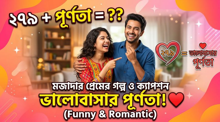 ২৭৯+পূর্ণতা নিয়ে ক্যাপশন, মজাদার রোমান্টিক ক্যাপশন।