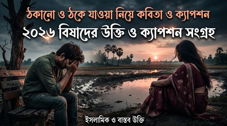 ৩০০+ ঠকানো নিয়ে উক্তি ও ক্যাপশন, ঠকে যাওয়ার কষ্টের কথা