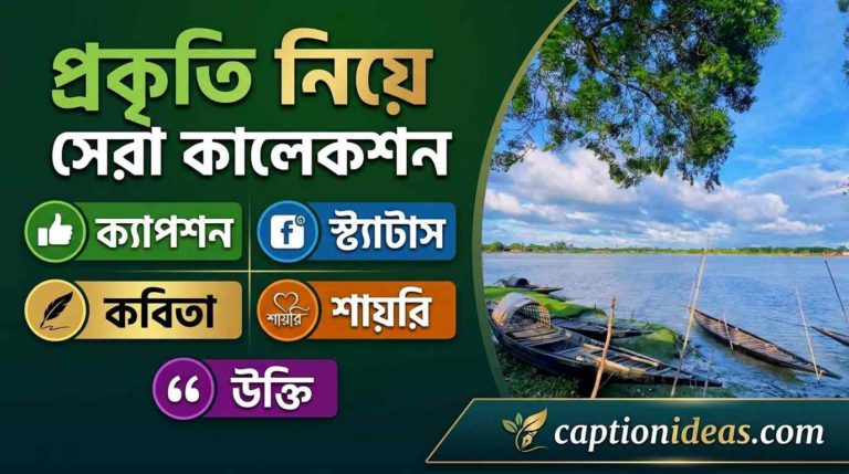 বাছাই করা সেরা প্রকৃতি নিয়ে ক্যাপশন, স্ট্যাটাস ও উক্তি ২০২৬