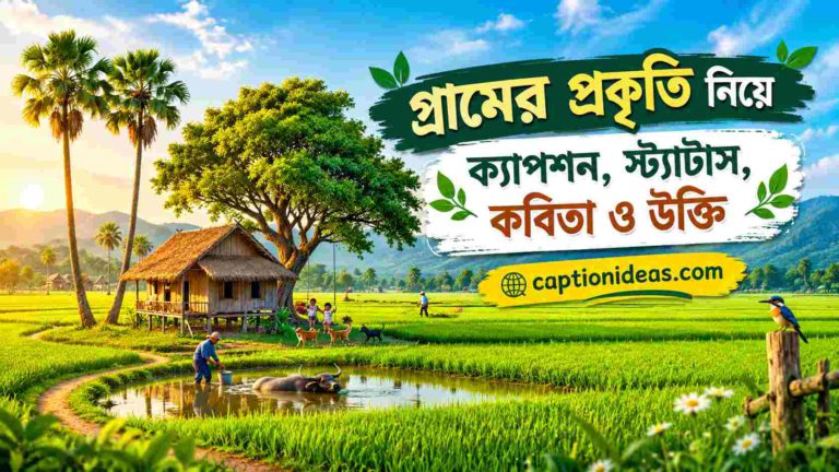 গ্রামের প্রকৃতি নিয়ে ক্যাপশন, স্ট্যাটাস, কবিতা ও উক্তি ২০২৬