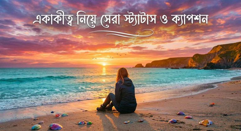 একাকীত্ব নিয়ে  সেরা স্ট্যাটাস  ও ক্যাপশন ২০২৬