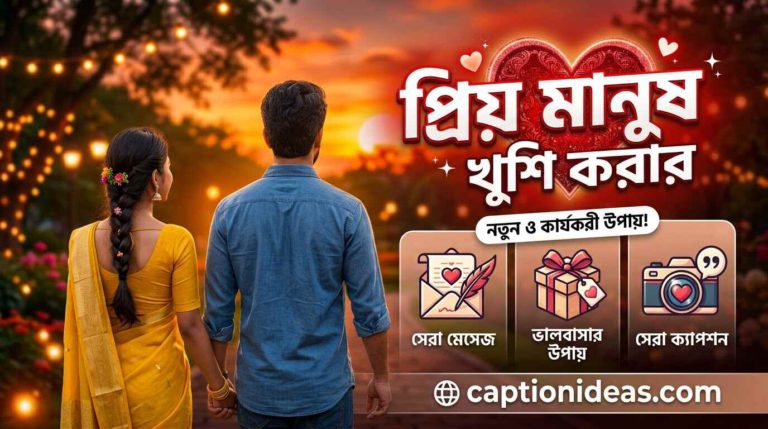 প্রিয় মানুষকে খুশি করার সেরা ক্যাপশন, মেসেজ ও উপায়