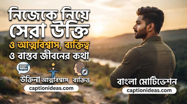 নিজেকে নিয়ে সেরা উক্তি ও আত্মবিশ্বাস, ব্যক্তিত্ব ও বাস্তব জীবনের কথা