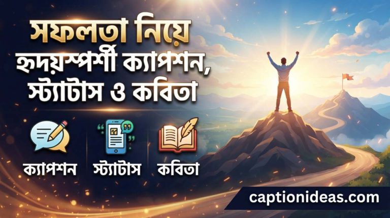 সফলতা নিয়ে হৃদয়স্পর্শী ক্যাপশন, স্ট্যাটাস,  কবিতা ও উক্তি
