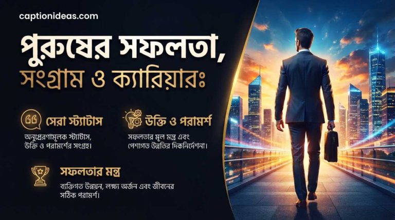 পুরুষের সফলতা, সংগ্রাম ও ক্যারিয়ার: সেরা স্ট্যাটাস, উক্তিউক্তি ও পরামর্শ