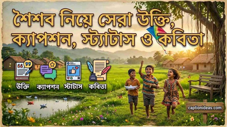 শৈশব নিয়ে সেরা উক্তি, ক্যাপশন, স্ট্যাটাস ও কবিতা