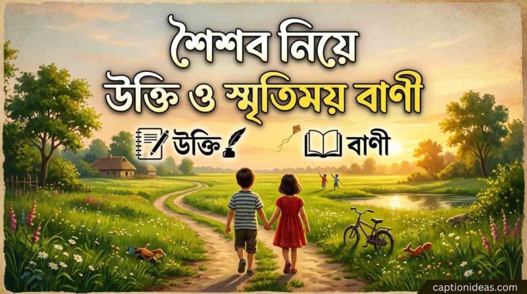শৈশব নিয়ে উক্তি ও স্মৃতিময় বাণী