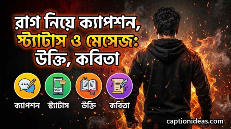 বাছাই করা  রাগ নিয়ে ক্যাপশন, স্ট্যাটাস ও মেসেজ: উক্তি, কবিতা