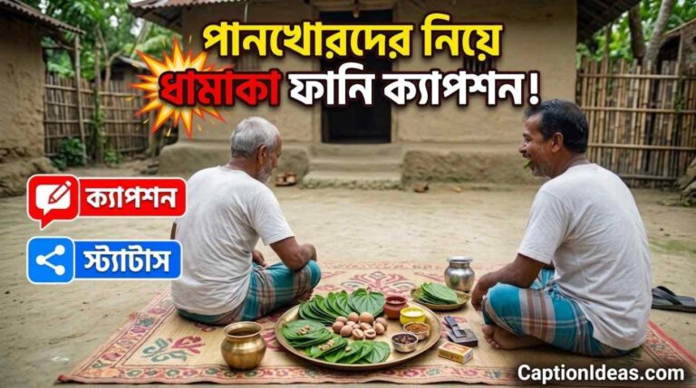 ১২০+ পান ও পানখোরদের নিয়ে ধামাকা ফানি ক্যাপশন ও স্ট্যাটাস কালেকশন