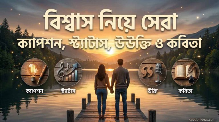 ৩৬৫+ বিশ্বাস নিয়ে সেরা ক্যাপশন, স্ট্যাটাস, মেসেজ ও কবিতা