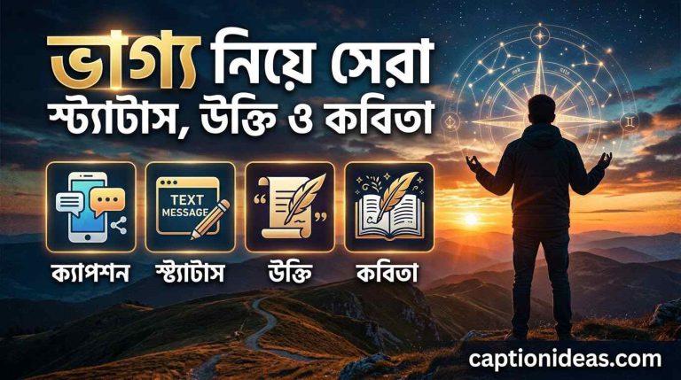 ৩২০+ভাগ্য নিয়ে সেরা ক্যাপশন, স্ট্যাটাস, উক্তি ও কবিতা২০২৬