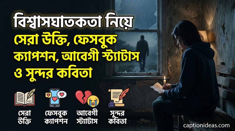 ৩২০+বিশ্বাসঘাতকতা নিয়ে সেরা উক্তি, ফেসবুক ক্যাপশন, আবেগী স্ট্যাটাস ও সুন্দর কবিতা